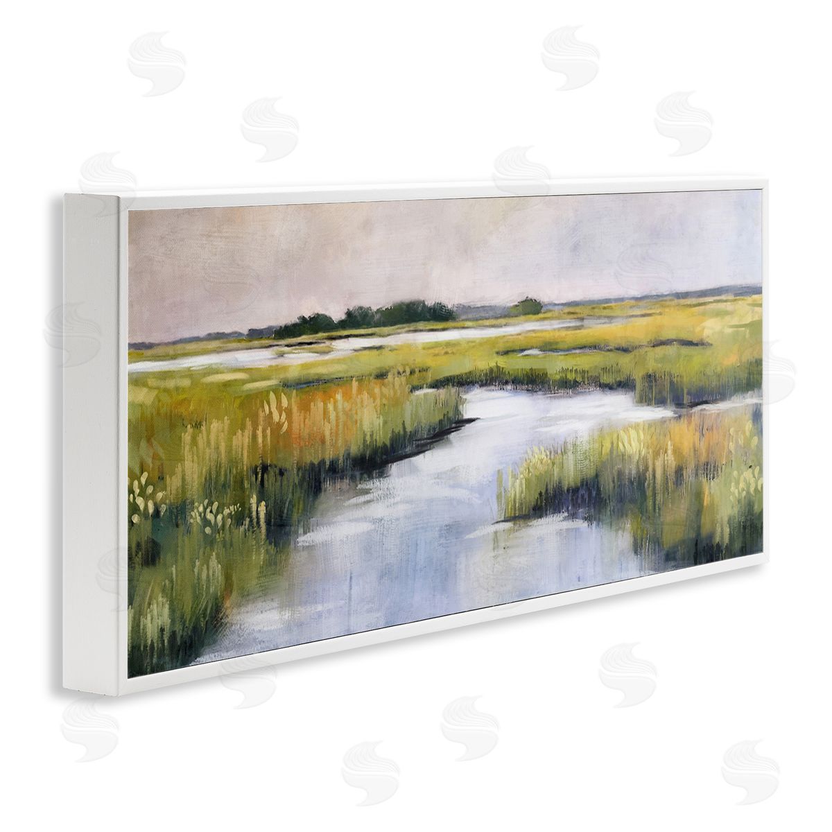 Nina Blue Grassy Rural Marshlands