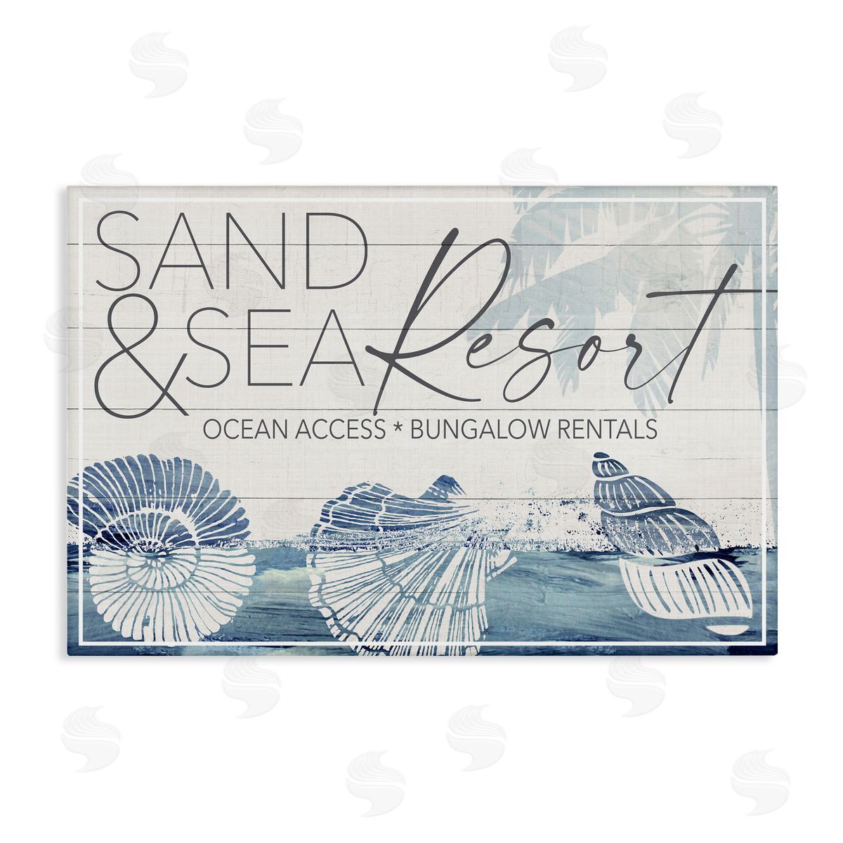 Fluidity/PDR LLC. Sand & Sea Resort Canvas Wall Art Print