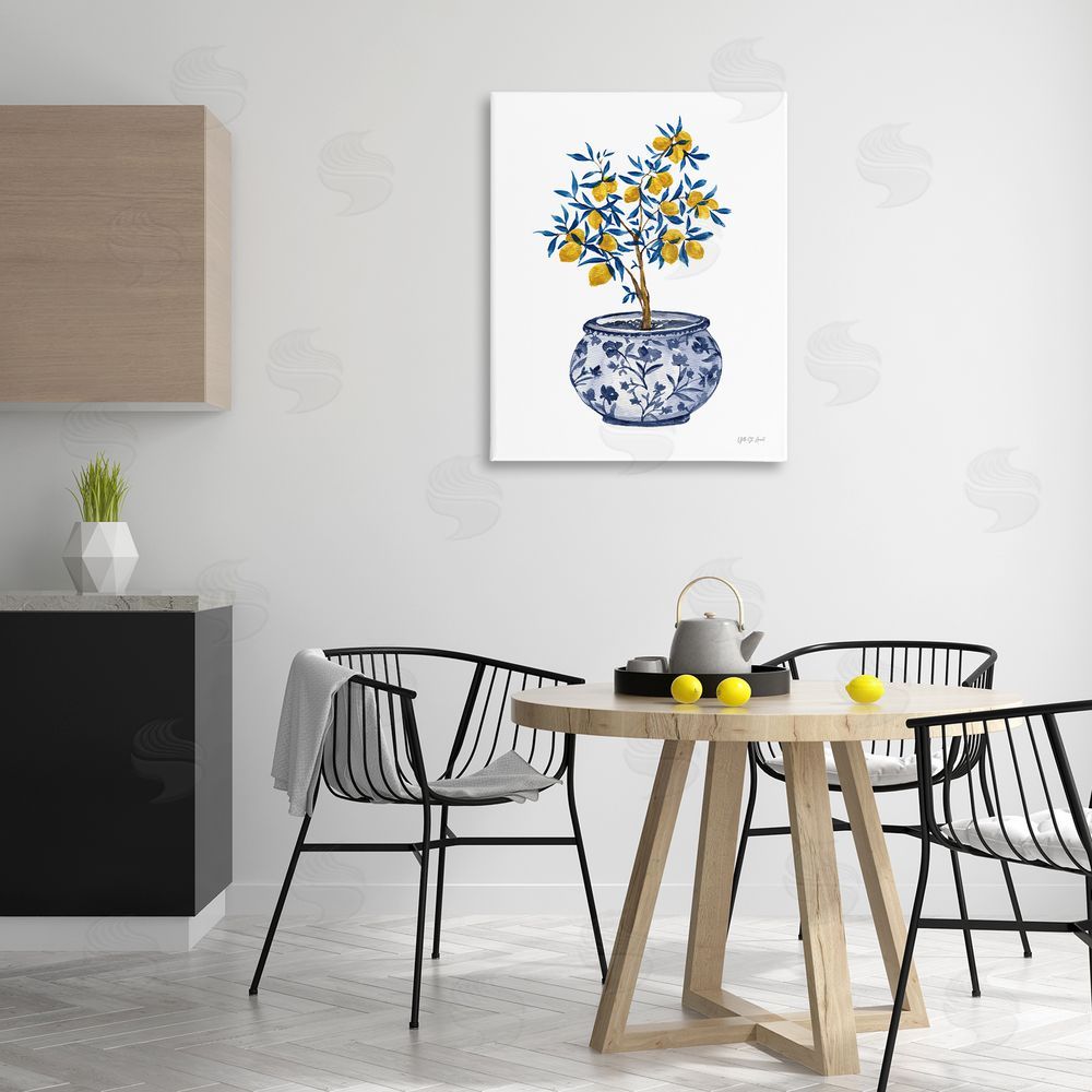 Yvette St. Amant Lemon Tree in Chinoiserie Canvas Wall Art Print in Room
