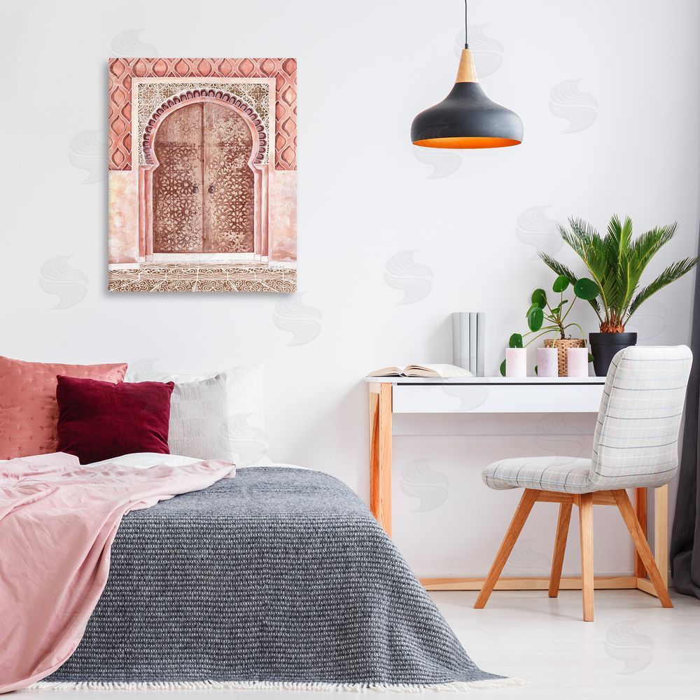 Yvette St. Amant Moroccan Entrance Architecture Canvas Wall Art Print in Room