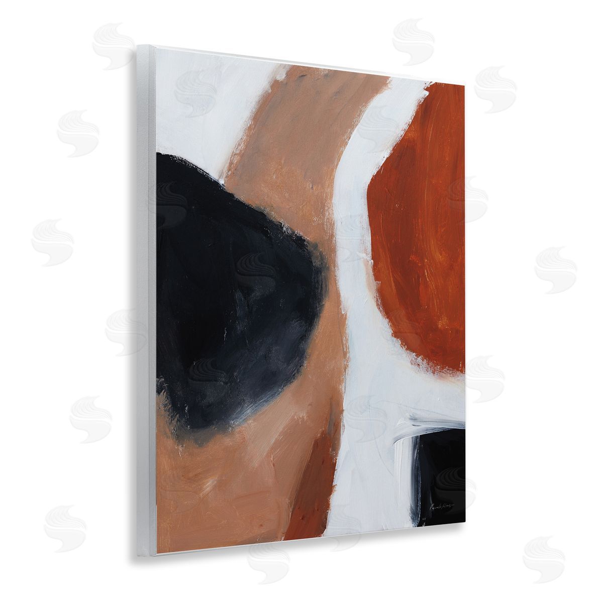 Pamela Munger Rare Earth Tones Abstract Wooden Wall Plaque Art Print