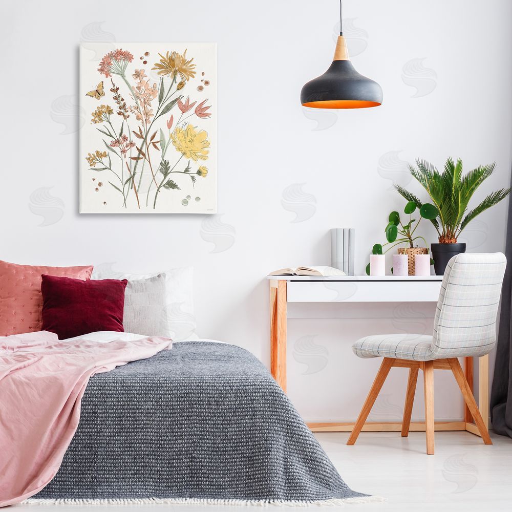 Anne Tavoletti Full Bloom Wildflowers Canvas Wall Art Print in Room