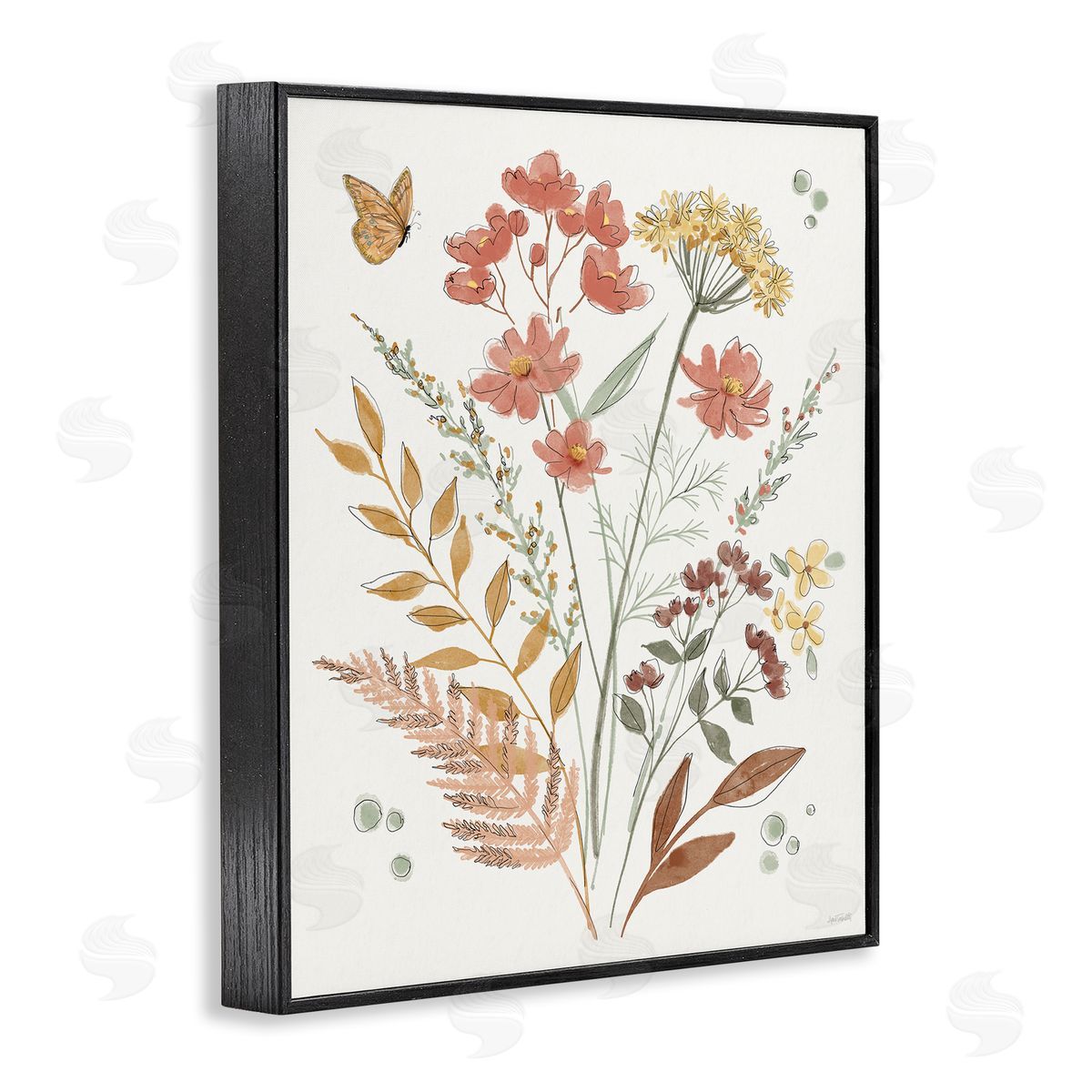 Anne Tavoletti Full Bloom Botanicals Black Framed Giclee Wall Art Print