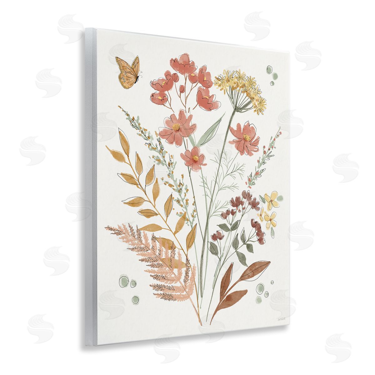 Anne Tavoletti Full Bloom Botanicals Wooden Wall Plaque Art Print