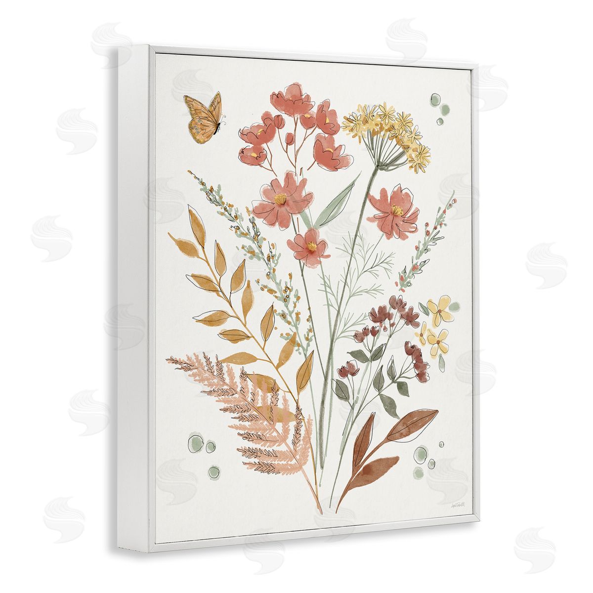 Anne Tavoletti Full Bloom Botanicals White Framed Giclee Wall Art Print
