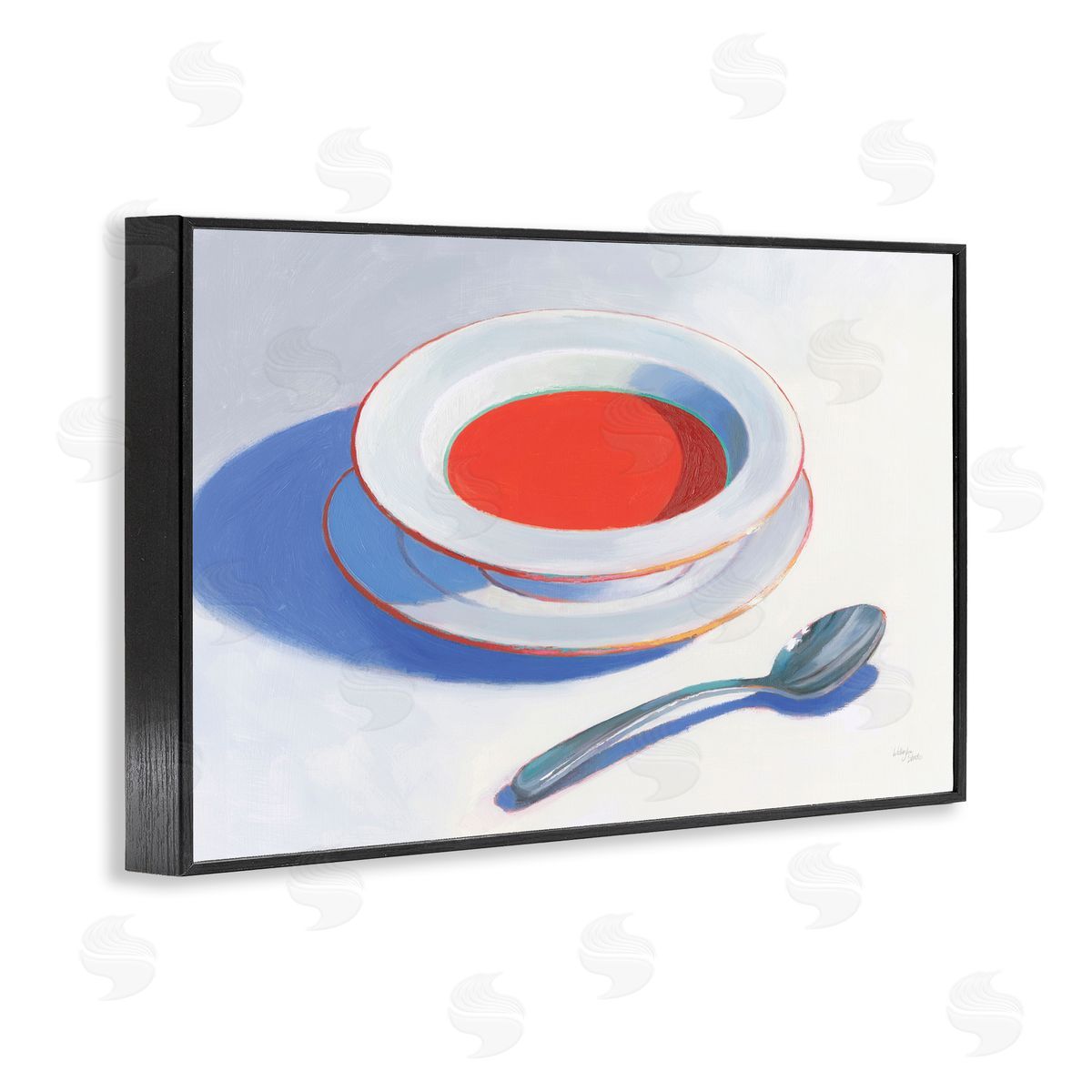 Wellington Studio Soup Du Jour Meal Black Framed Giclee Wall Art Print