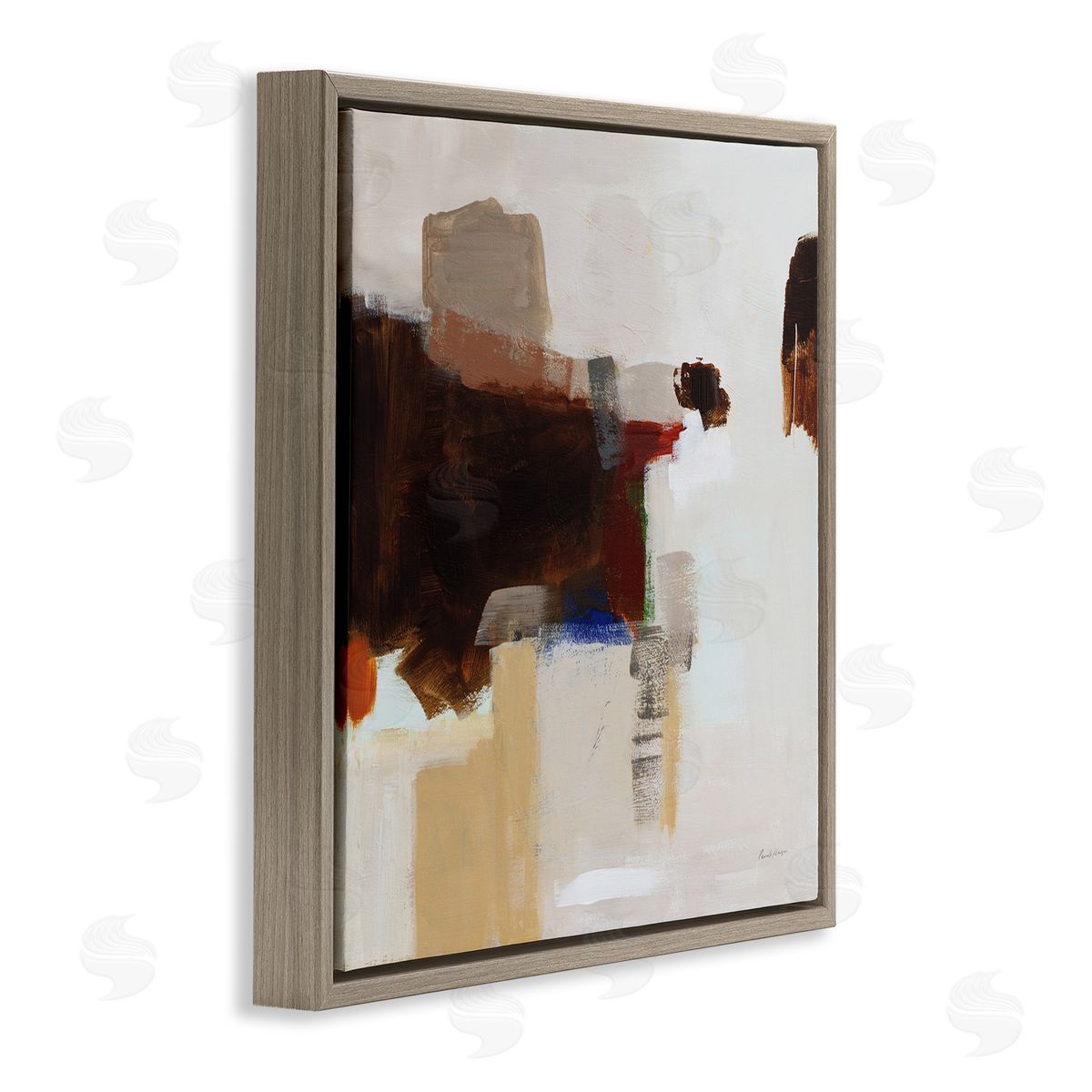 Pamela Munger American Rust Abstraction Brown Floating Frame Canvas Wall Art Print