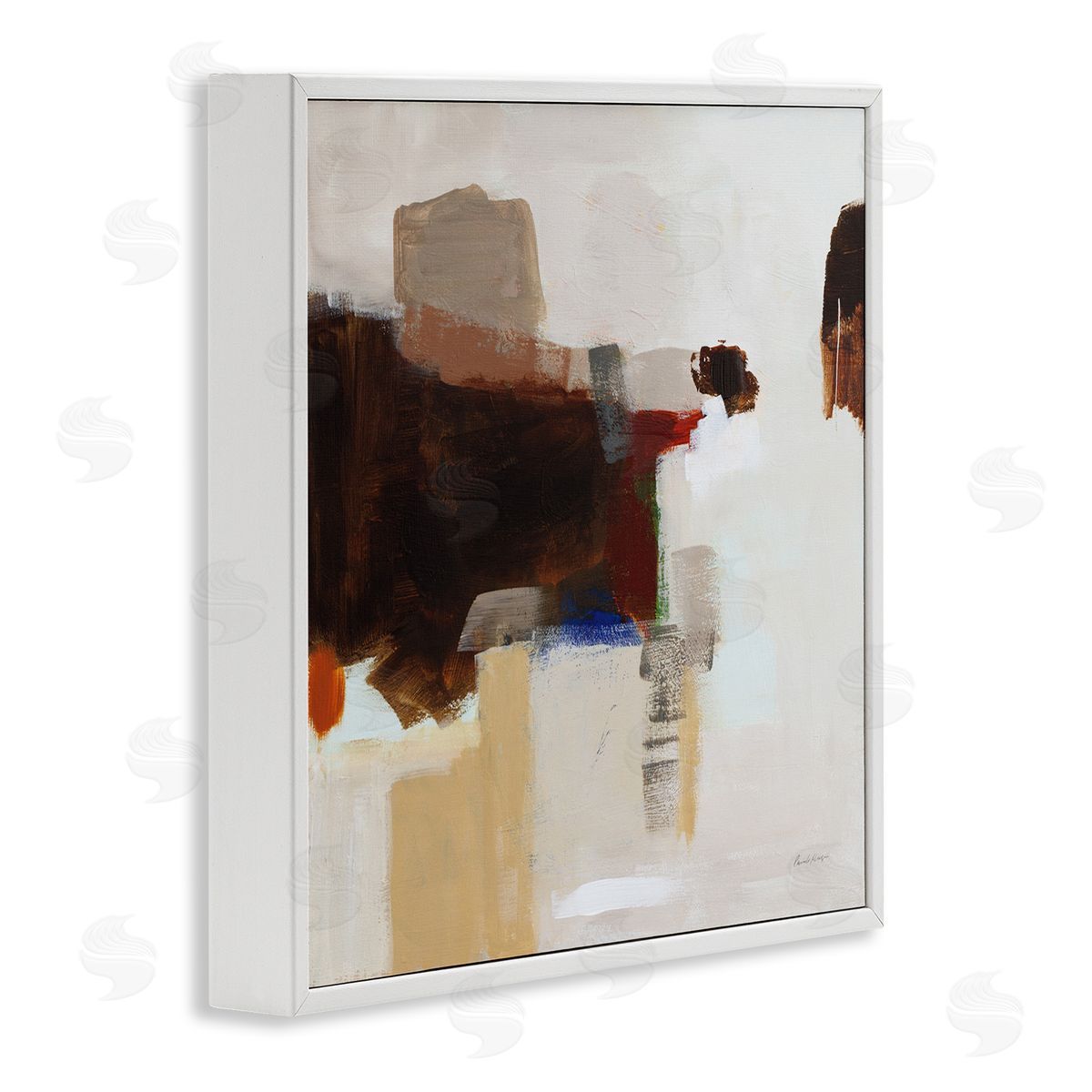 Pamela Munger American Rust Abstraction White Framed Giclee Wall Art Print