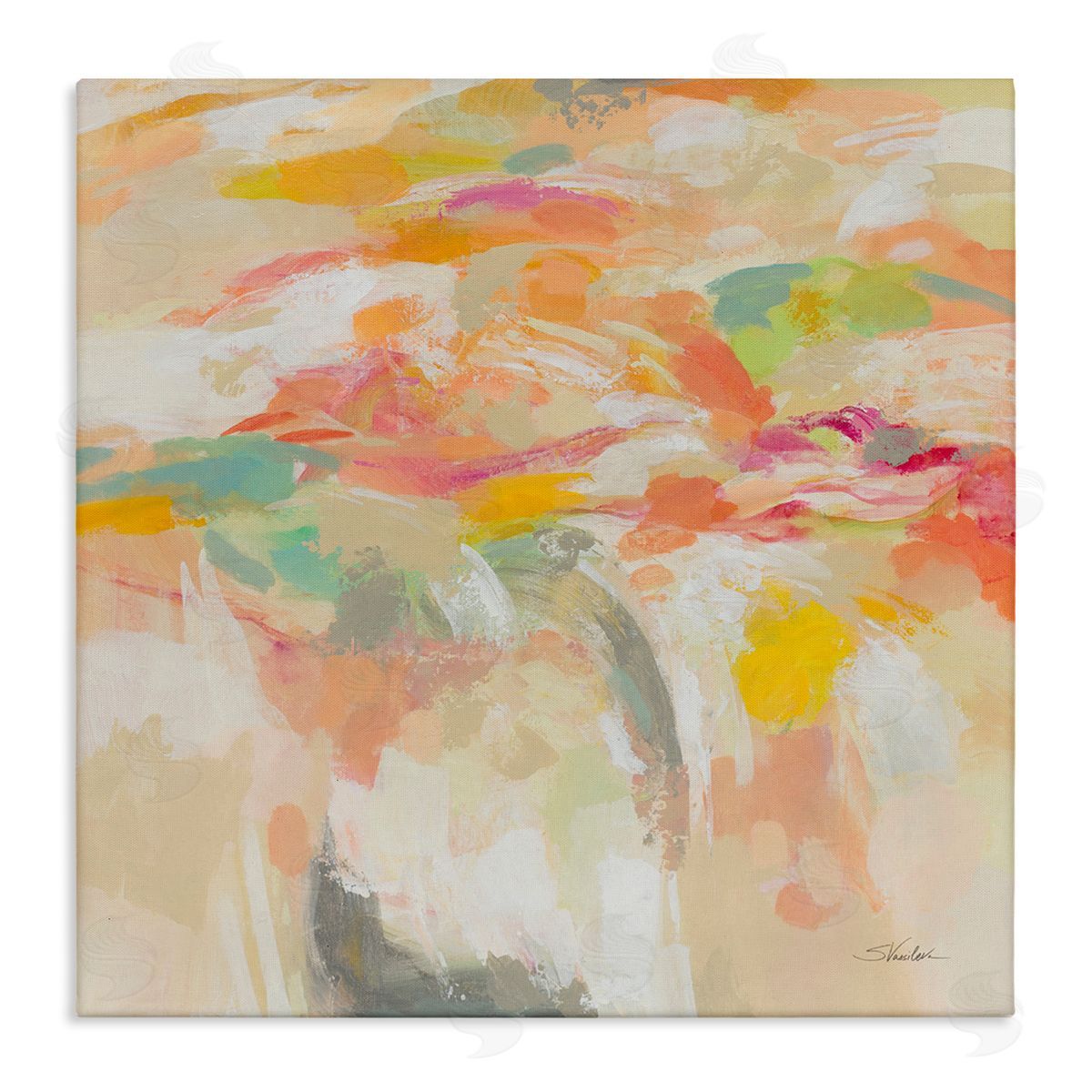 Silvia Vassileva Summer Solstice Abstraction Canvas Wall Art Print