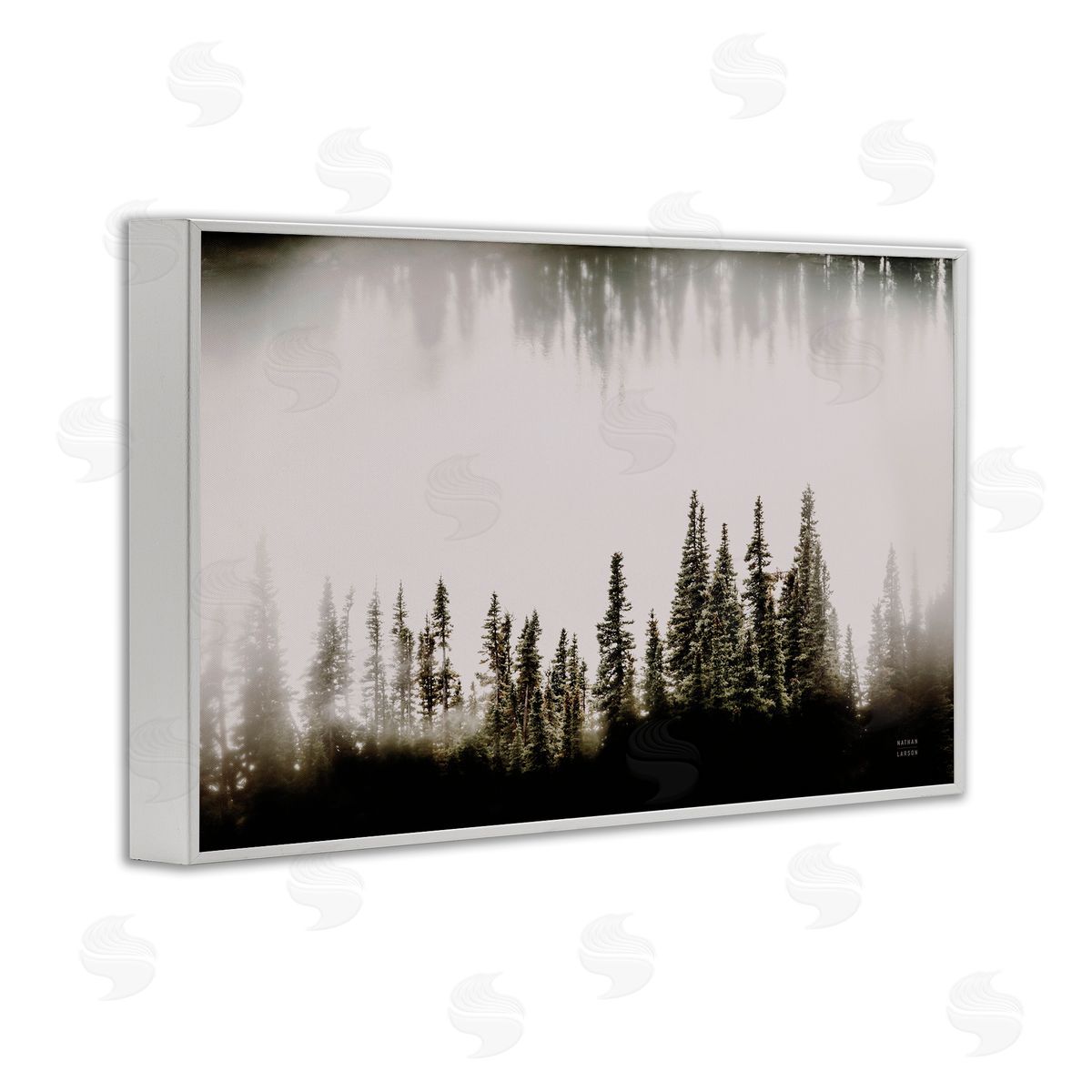 Nathan Larson Waterwood Tree Composition White Framed Giclee Wall Art Print