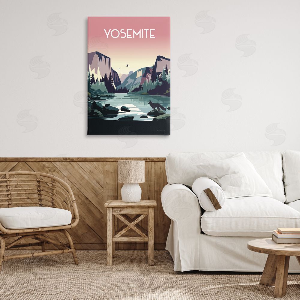 Omar Escalante Yosemite Landmark View Canvas Wall Art Print in Room