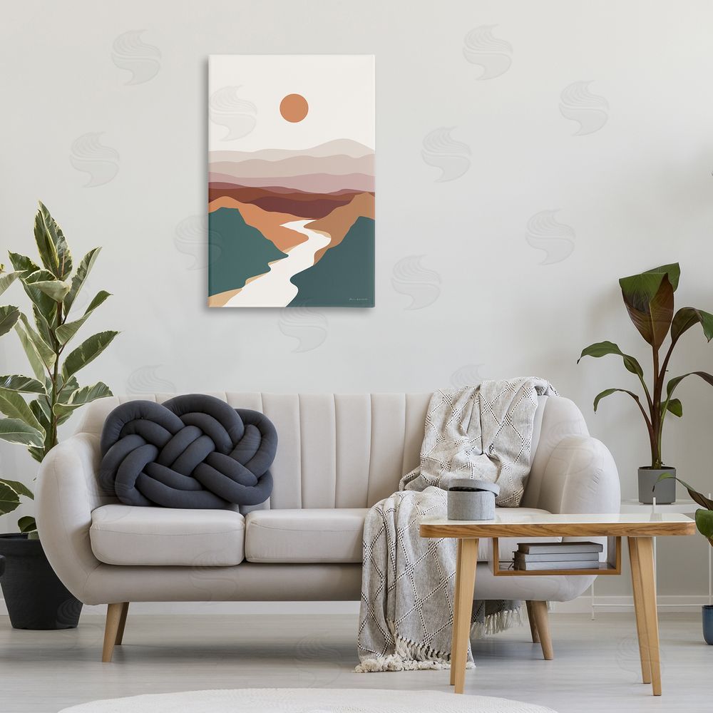 Omar Escalante Natural Mountain Valley Canvas Wall Art Print in Room