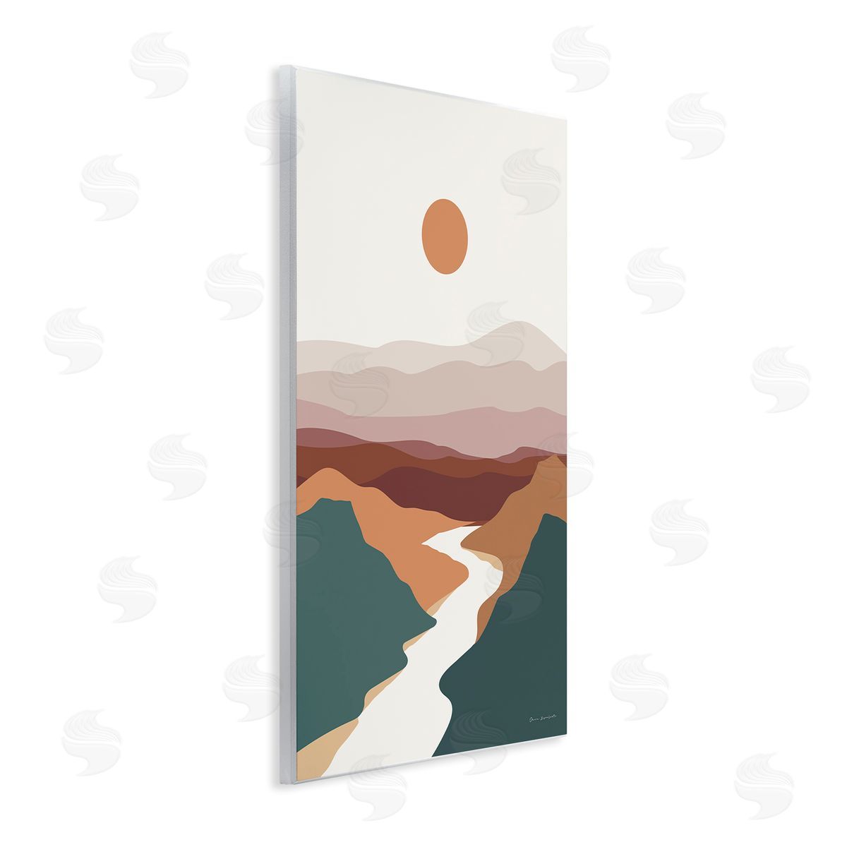 Omar Escalante Natural Mountain Valley Wooden Wall Plaque Art Print