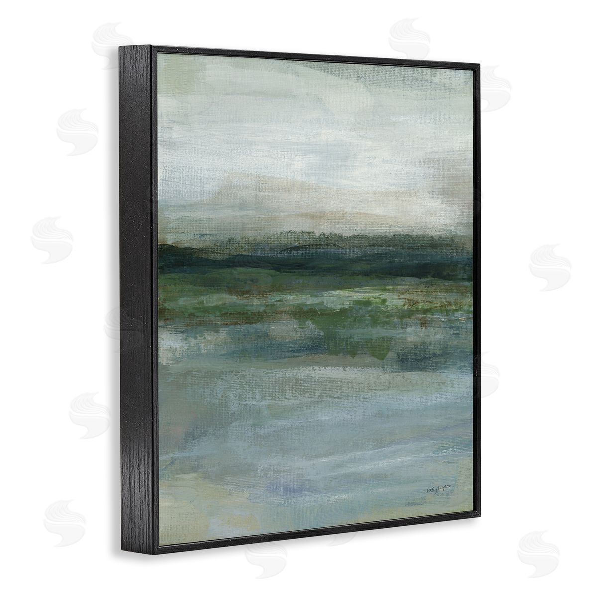 Haley Knighten Time Lapse Abstraction Black Framed Giclee Wall Art Print