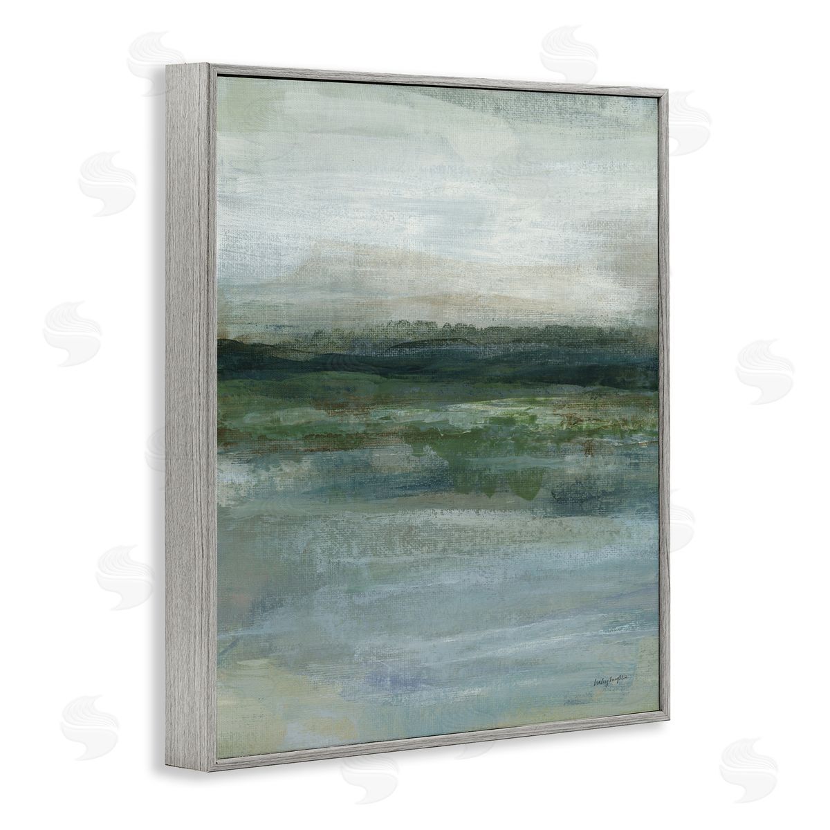 Haley Knighten Time Lapse Abstraction Gray Framed Giclee Wall Art Print