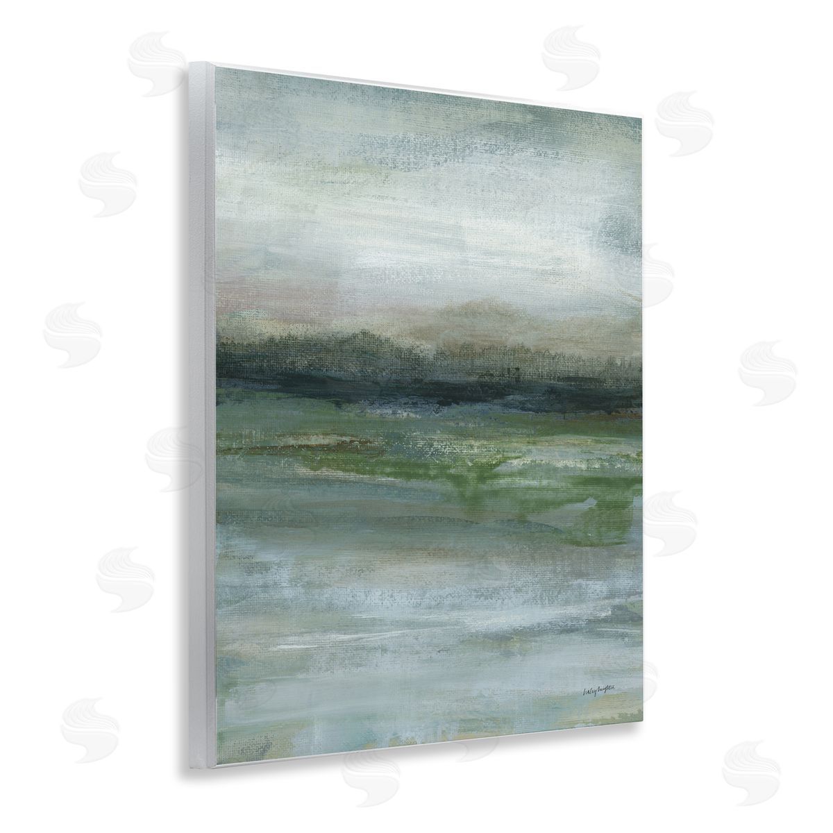 Haley Knighten Abstract Landscape View Wooden Wall Plaque Art Print