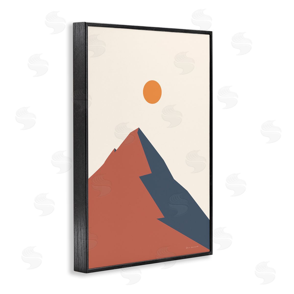 Omar Escalante Neutral Boho Peak Black Framed Giclee Wall Art Print