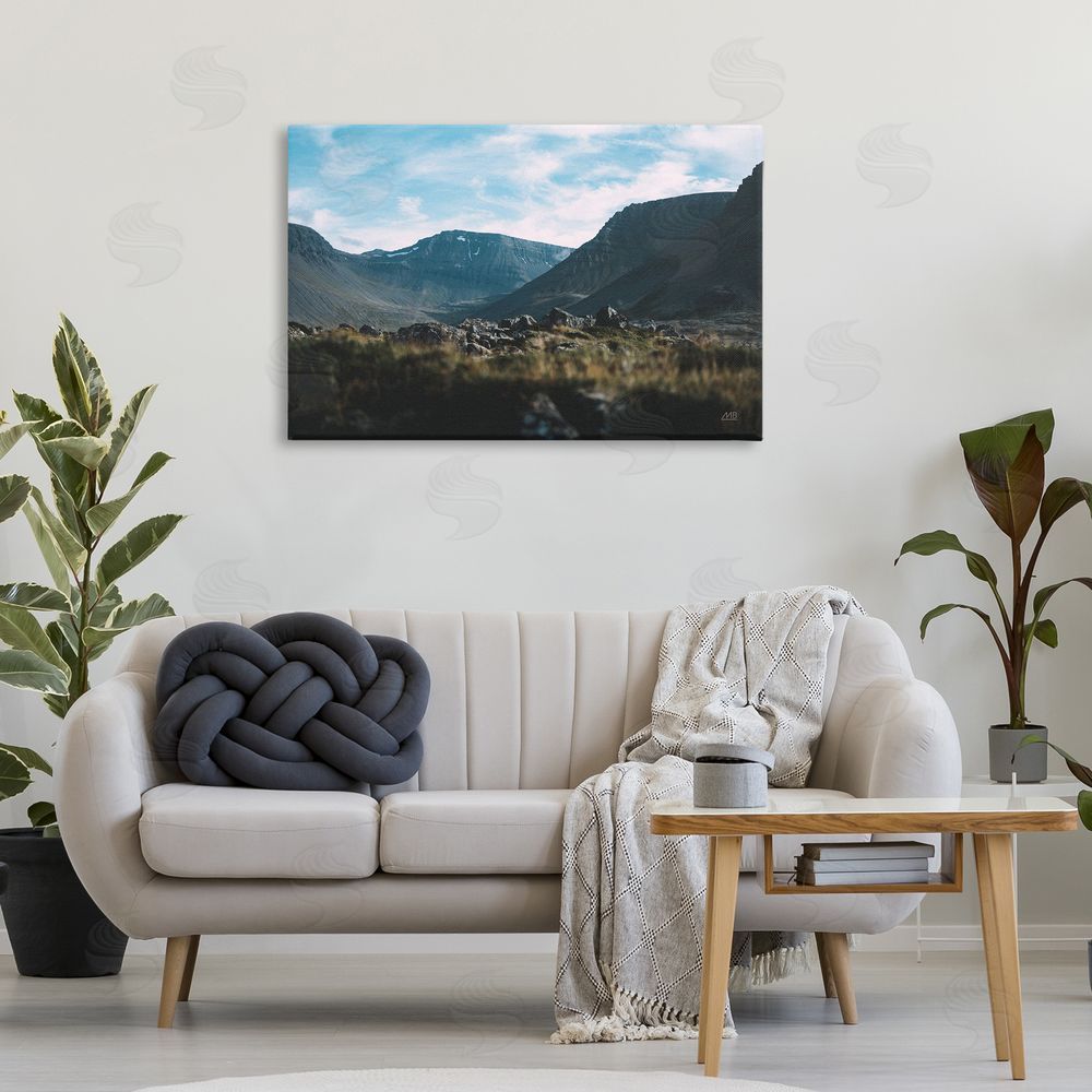 Max Blakesberg Studios Iceland Hike Landscape Canvas Wall Art Print in Room