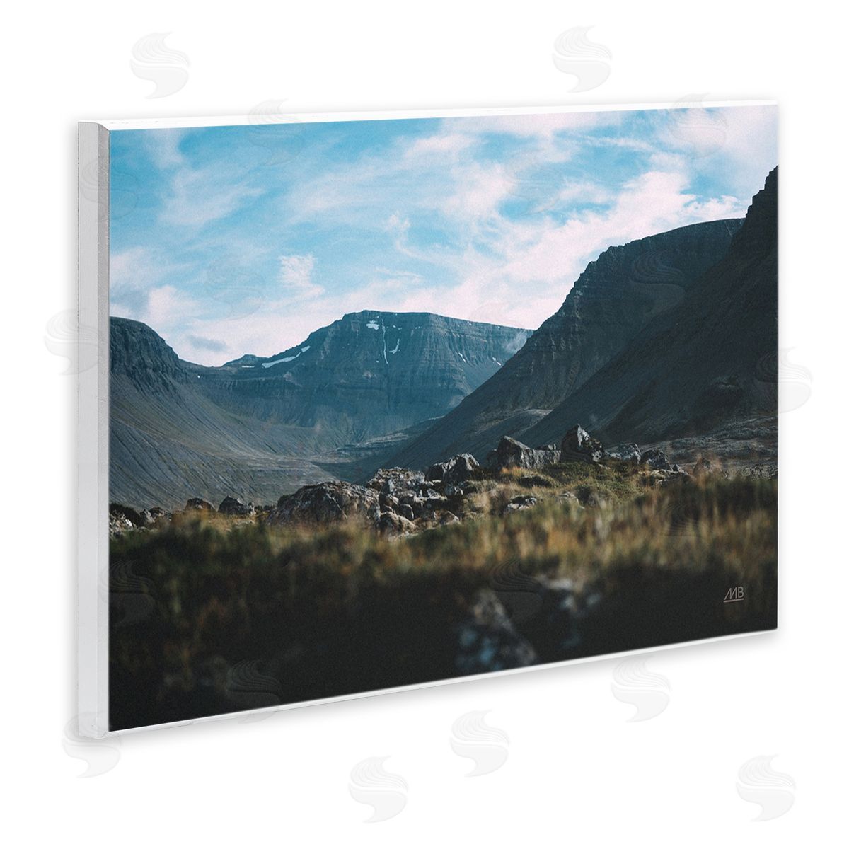 Max Blakesberg Studios Iceland Hike Landscape Wooden Wall Plaque Art Print