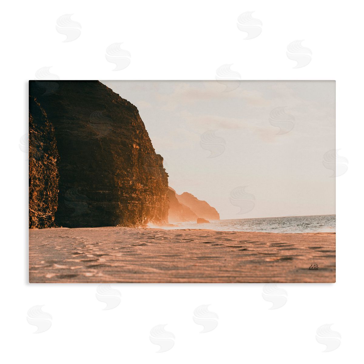 Max Blakesberg Studios Hawaiian Glow Shoreline Canvas Wall Art Print