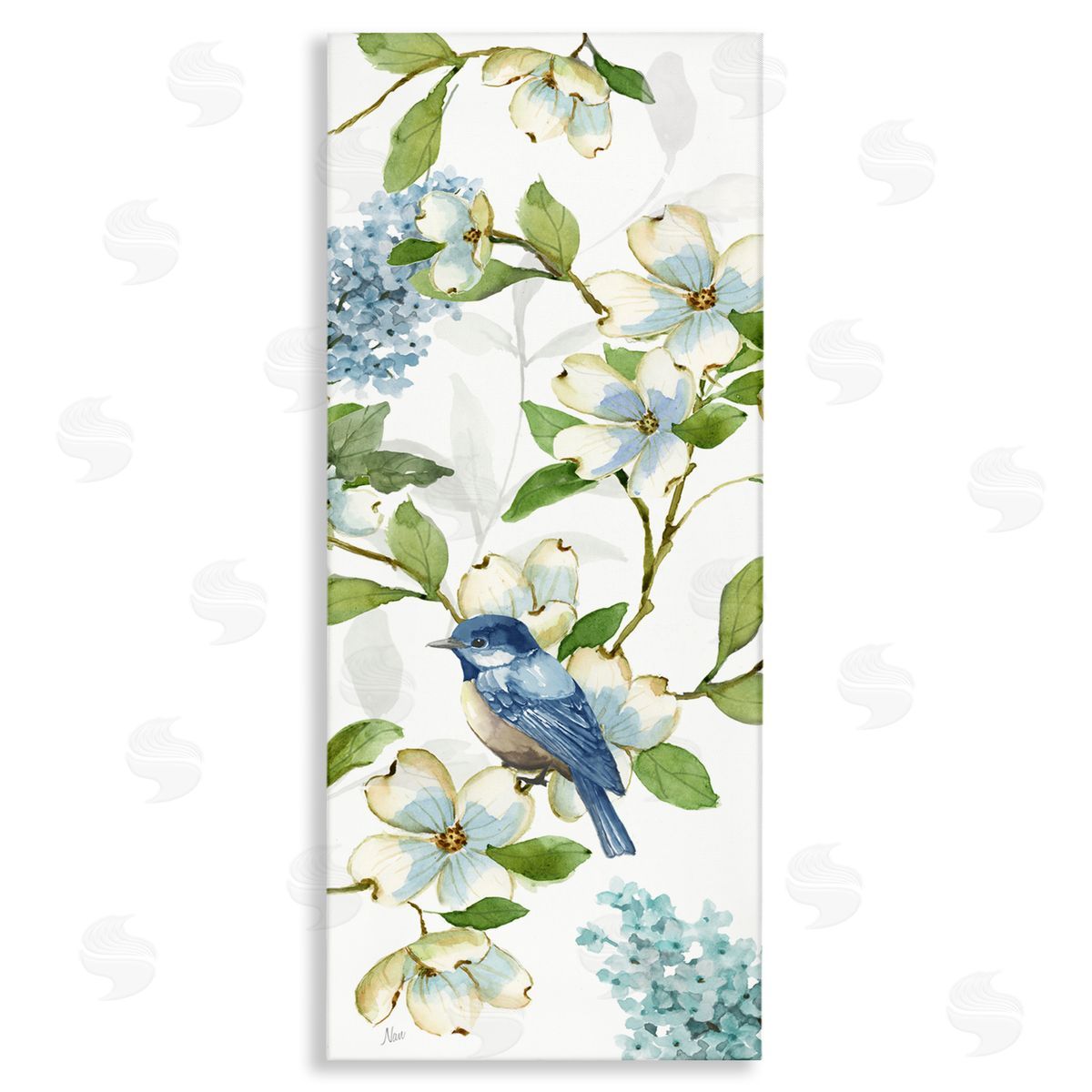 Nan Dogwood Flowers & Bird