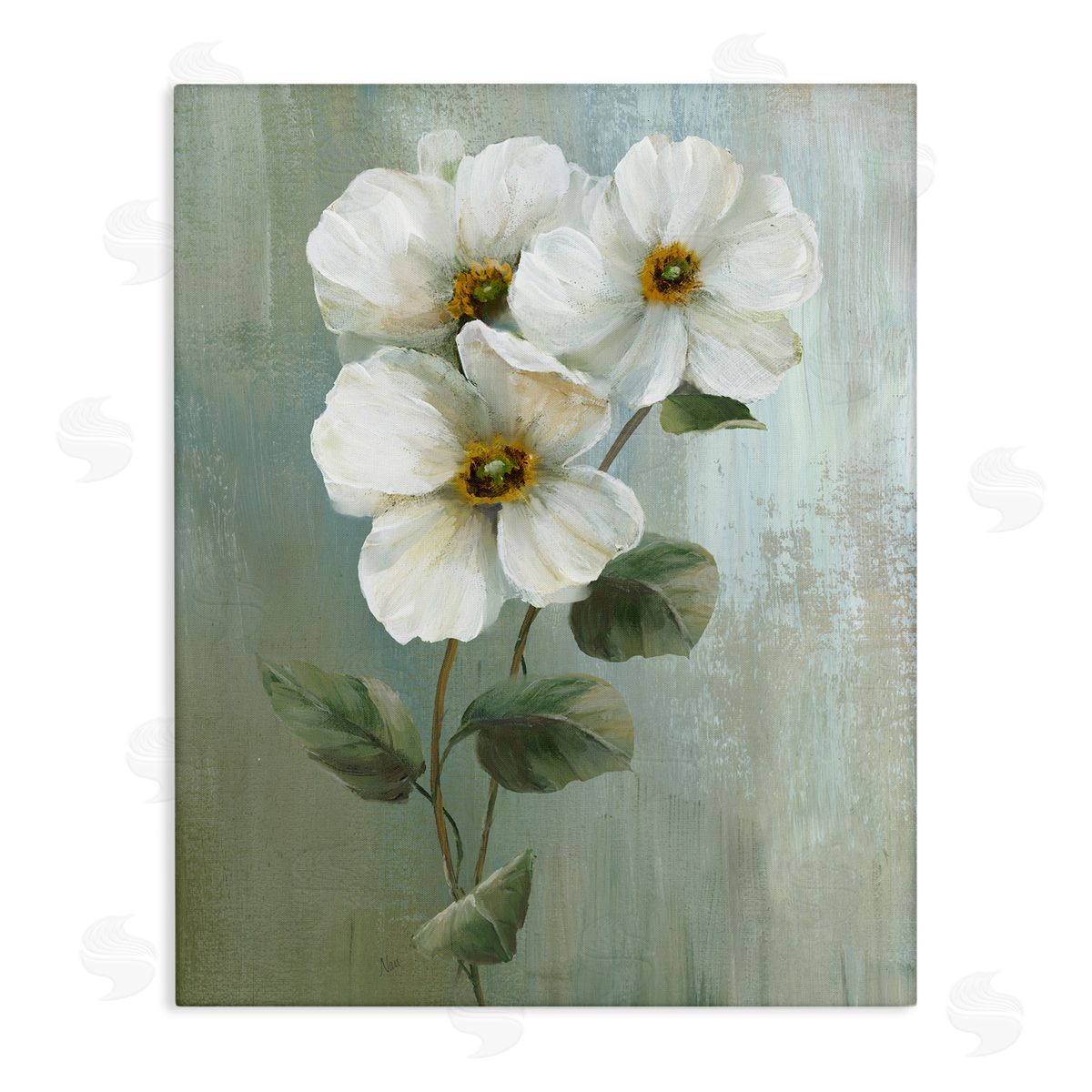 Nan Apple Blossom Sprigs Canvas Wall Art Print
