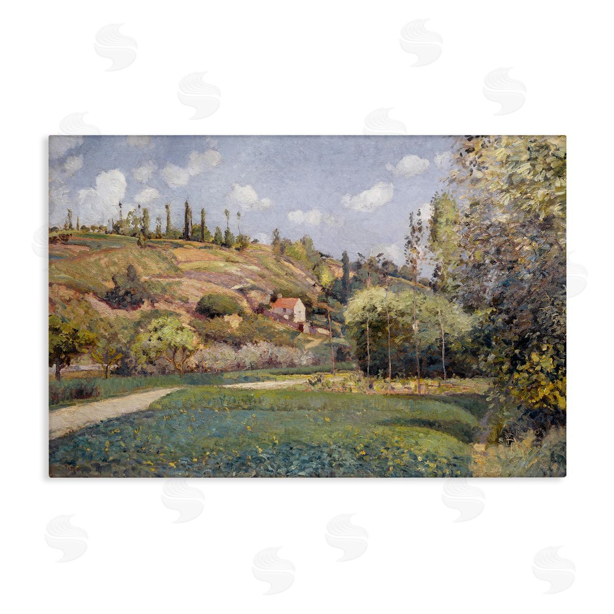 CAD Designs Rolling Green Hillside Canvas Wall Art Print
