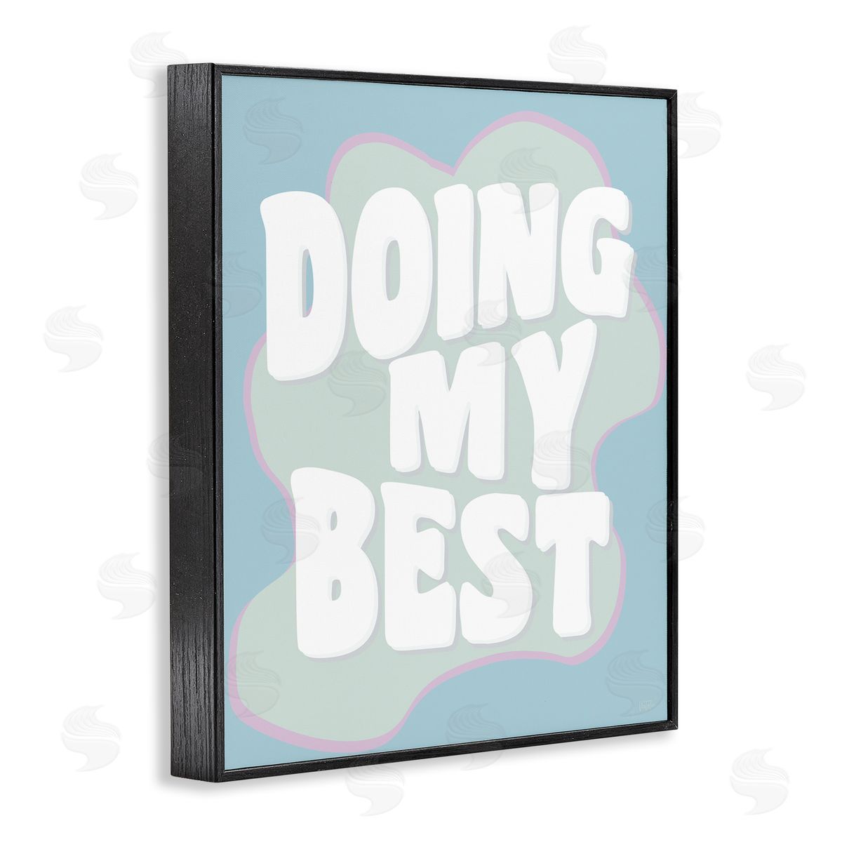 Natalie Carpentieri Doing My Best Phrase Black Framed Giclee Wall Art Print