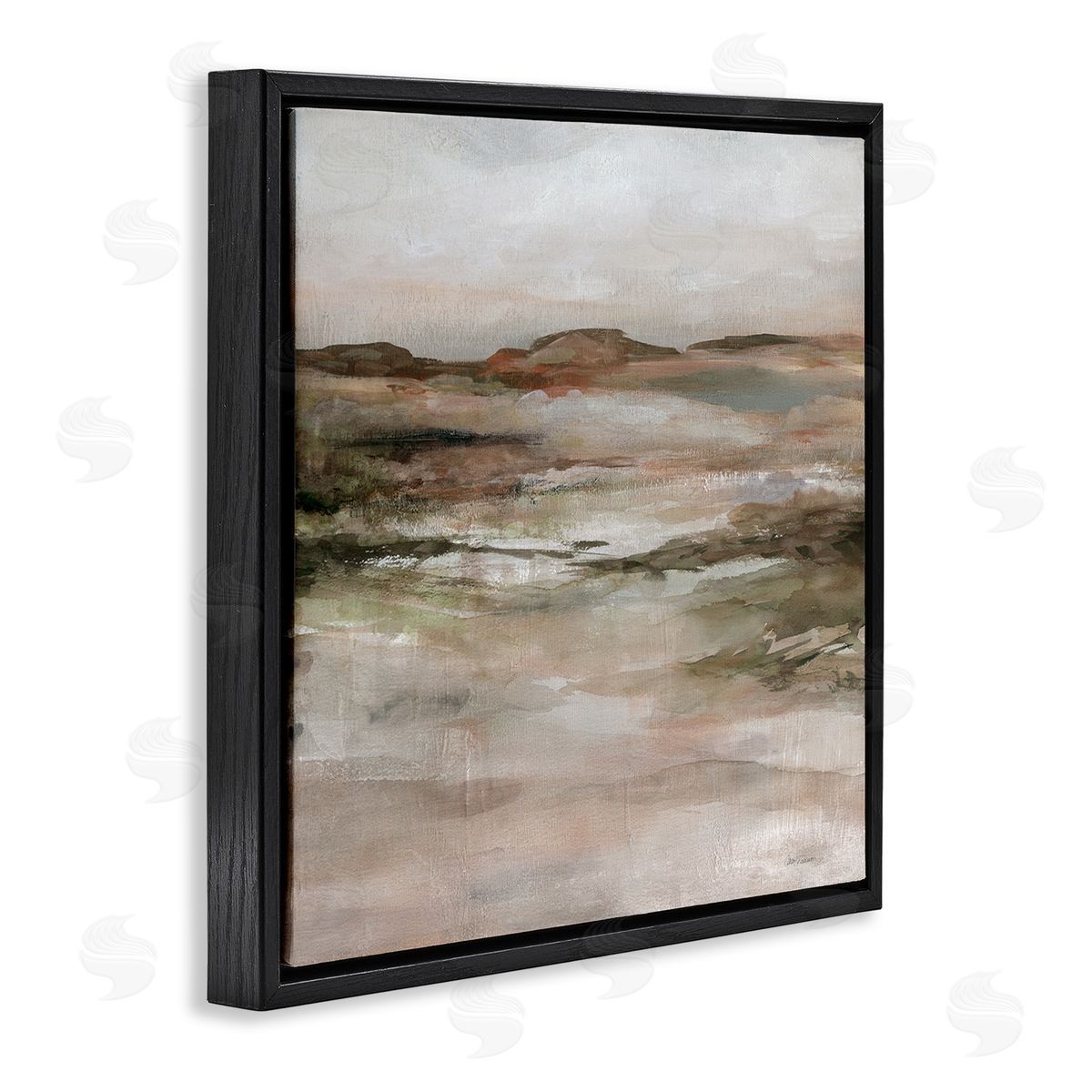 Carol Robinson Rugged Dunes Landscape Black Floating Frame Canvas Wall Art Print