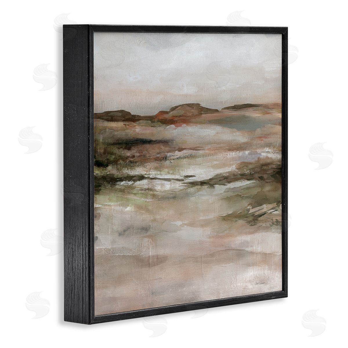 Carol Robinson Rugged Dunes Landscape Black Framed Giclee Wall Art Print