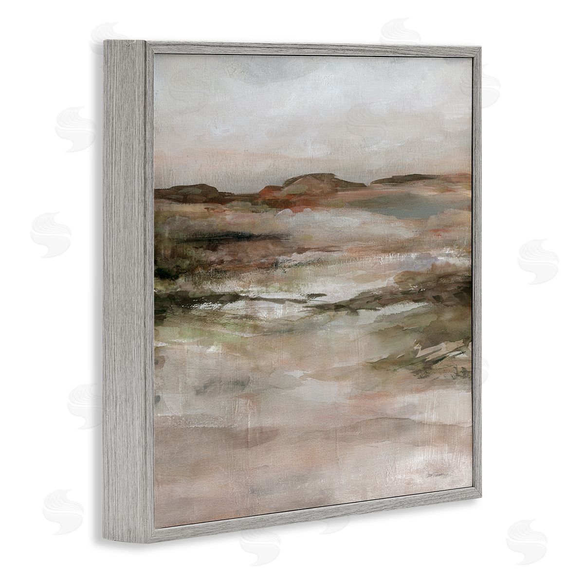 Carol Robinson Rugged Dunes Landscape Gray Framed Giclee Wall Art Print