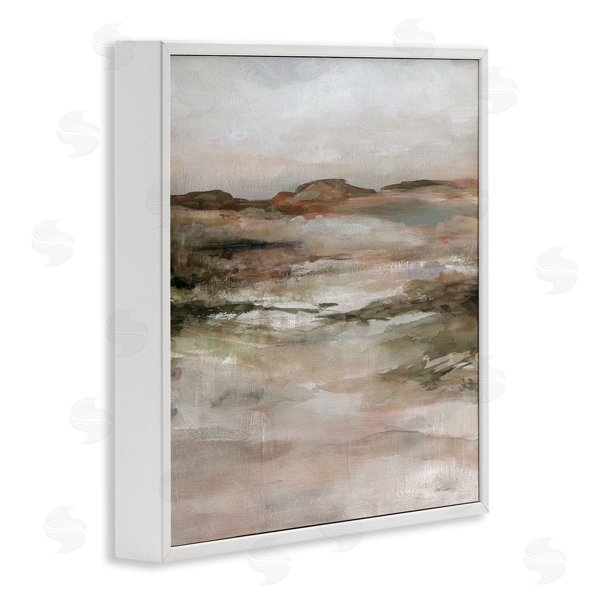Carol Robinson Rugged Dunes Landscape White Framed Giclee Wall Art Print