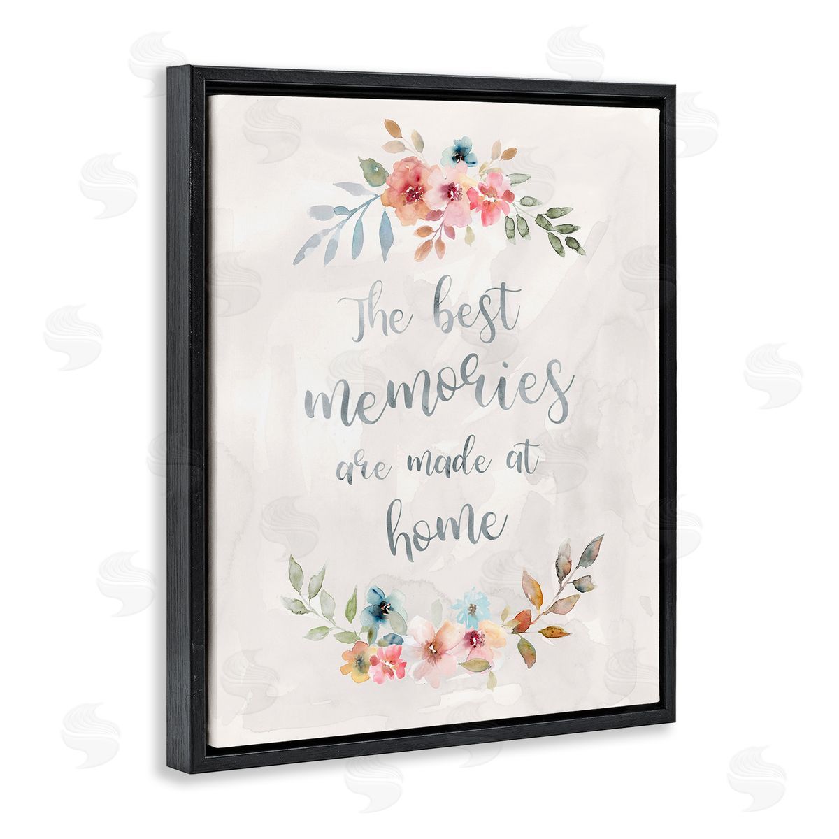 Carol Robinson Best Memories at Home Black Floating Frame Canvas Wall Art Print