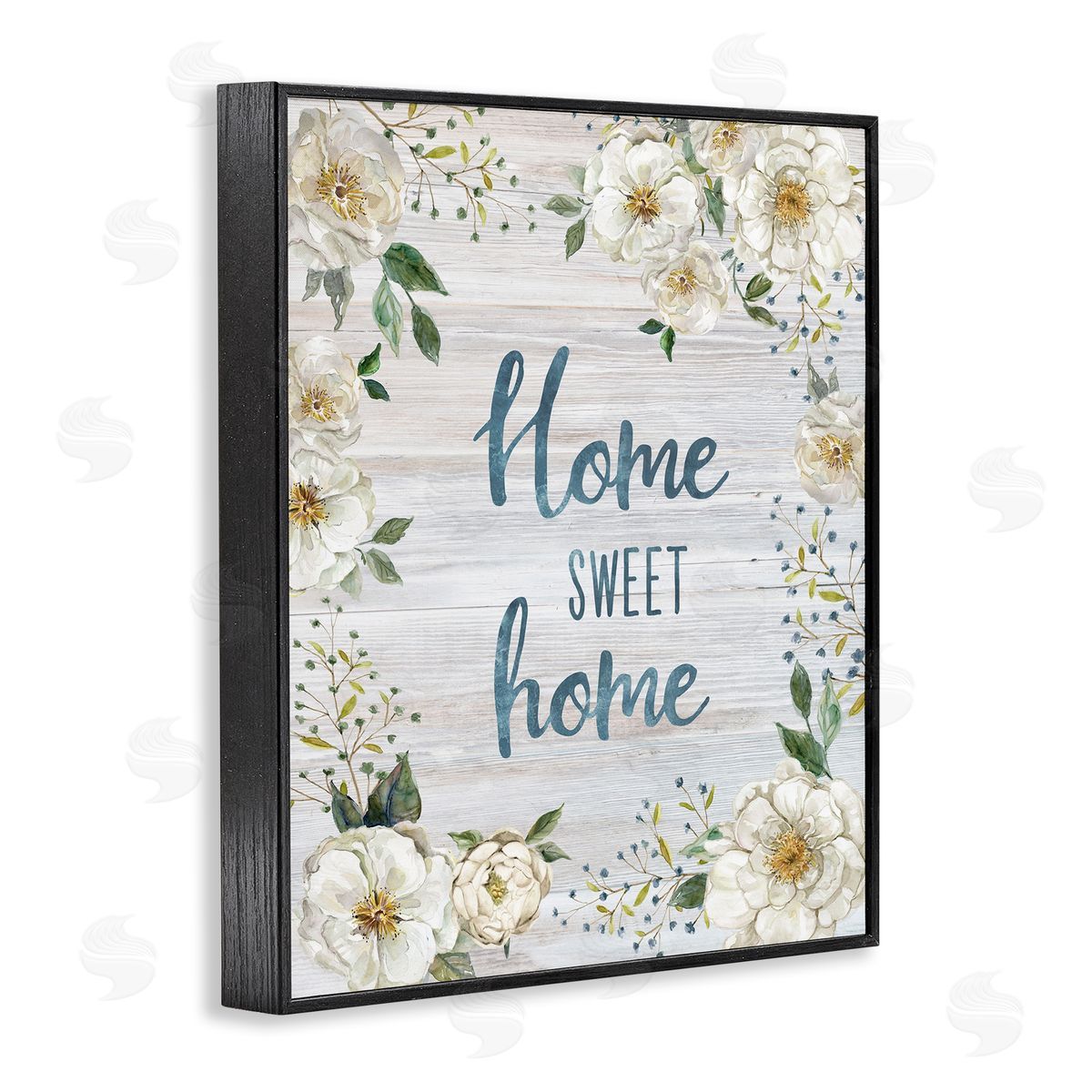Carol Robinson Sweet Home Shabby Chic Black Framed Giclee Wall Art Print