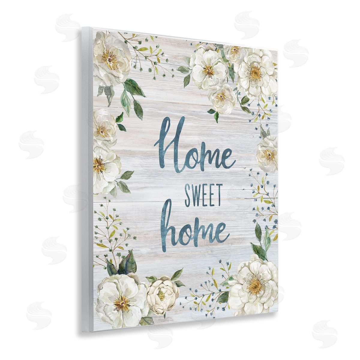 Carol Robinson Sweet Home Shabby Chic Wooden Wall Plaque Art Print