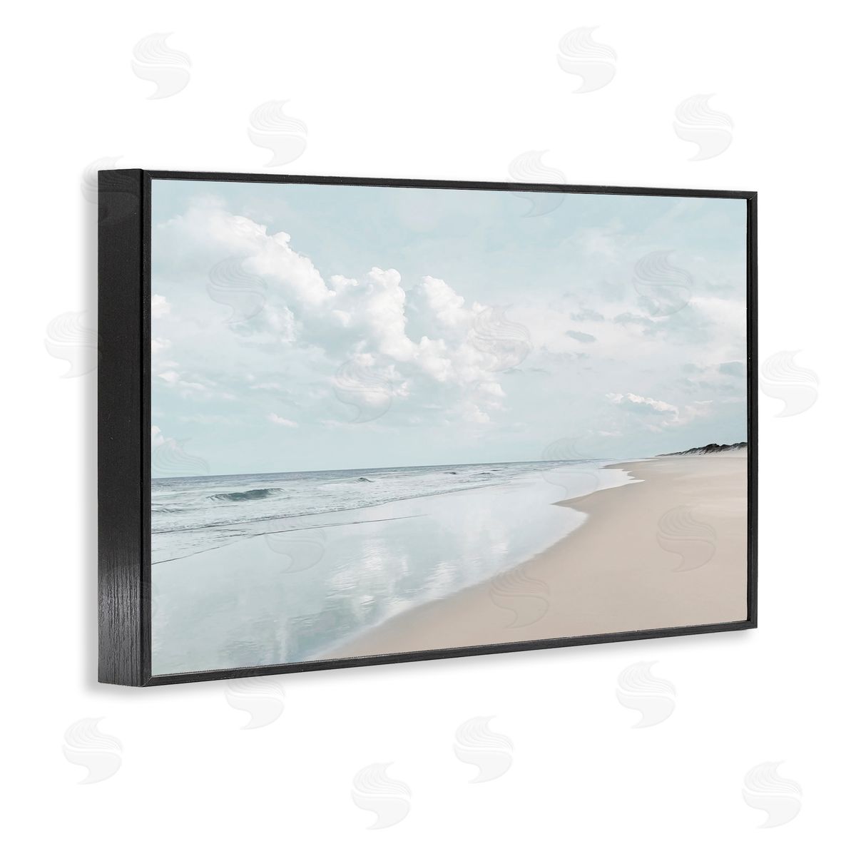 Natalie Carpentieri Endless Beach View Black Framed Giclee Wall Art Print