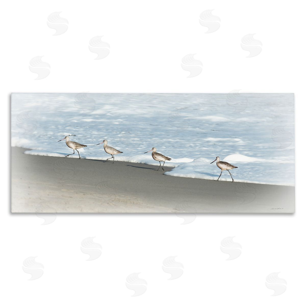 Rhonda Addison Four Sandpipers on Beach