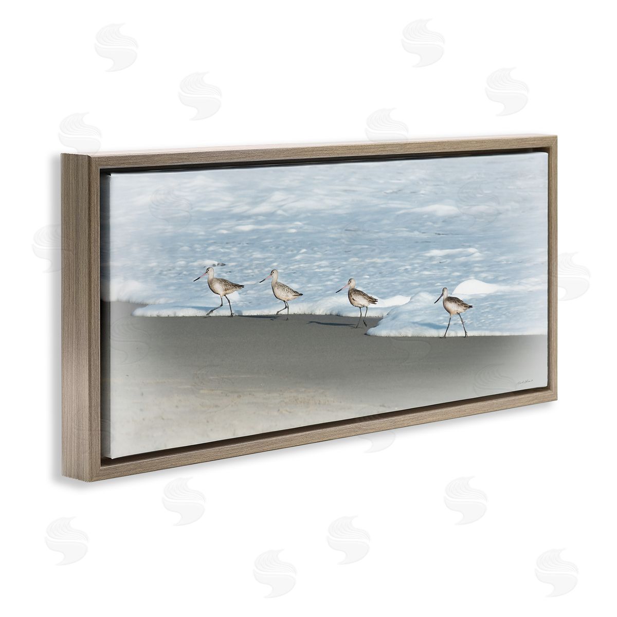 Rhonda Addison Four Sandpipers on Beach