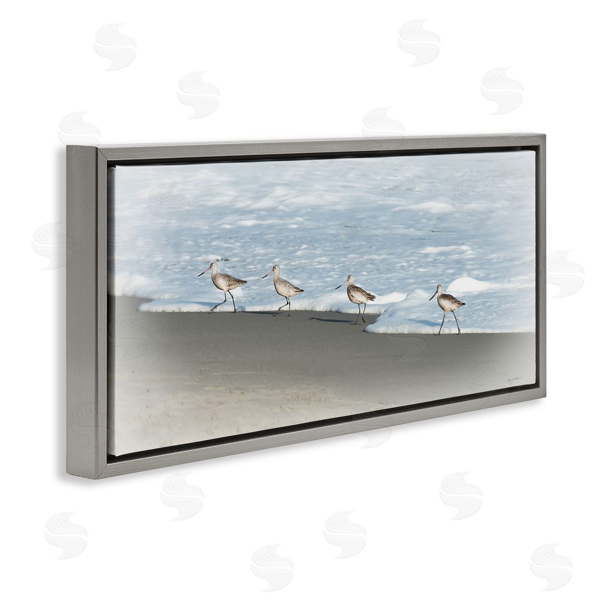 Rhonda Addison Four Sandpipers on Beach