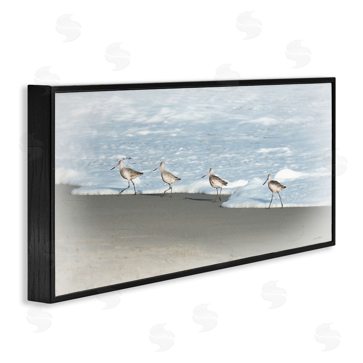 Rhonda Addison Four Sandpipers on Beach