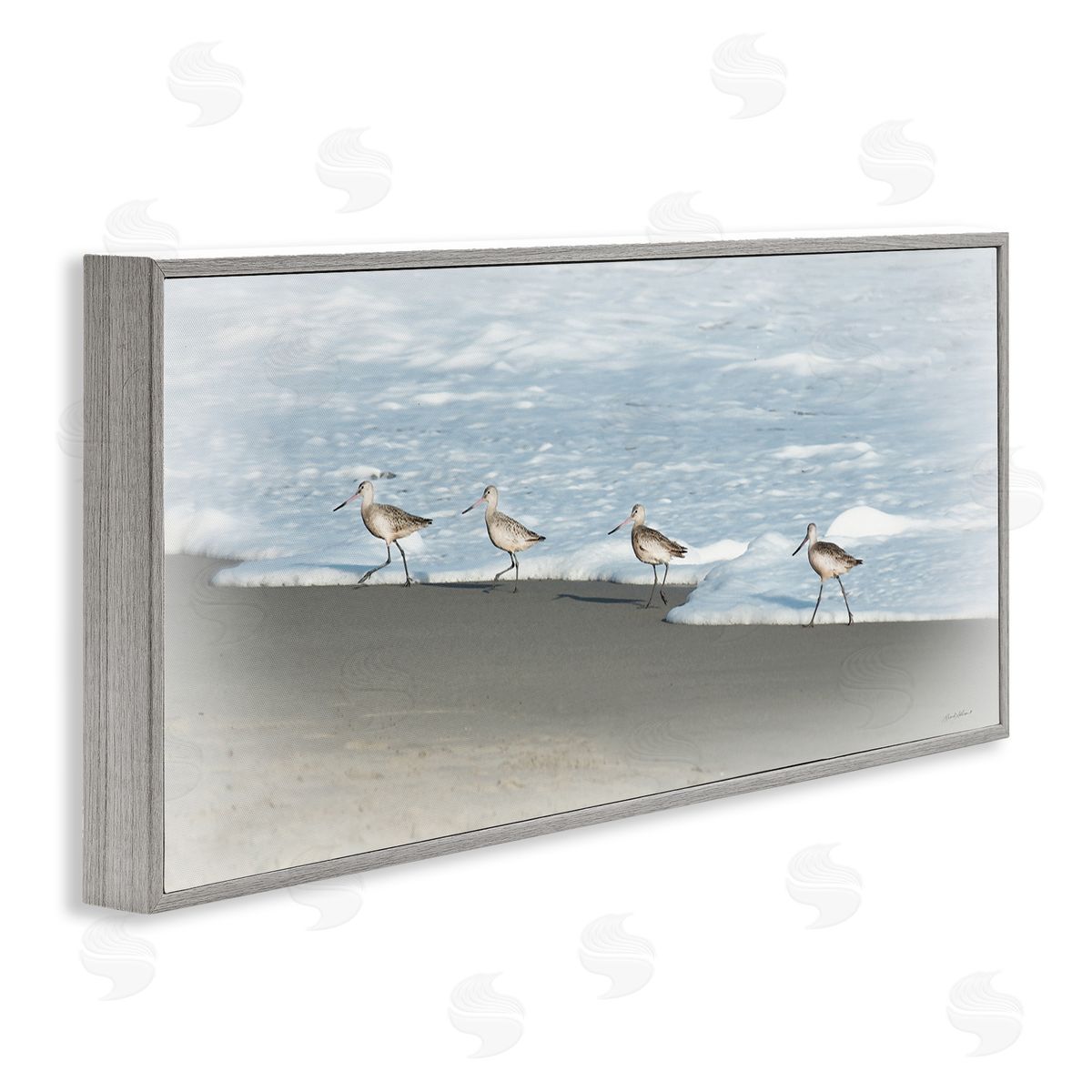 Rhonda Addison Four Sandpipers on Beach