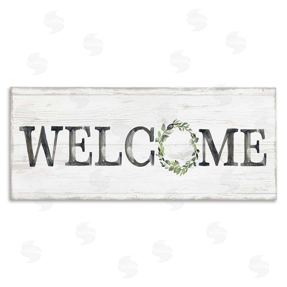 Kristen Brockmon Welcome with Floral Wreath