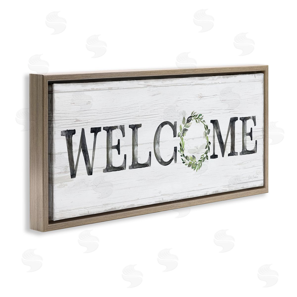 Kristen Brockmon Welcome with Floral Wreath