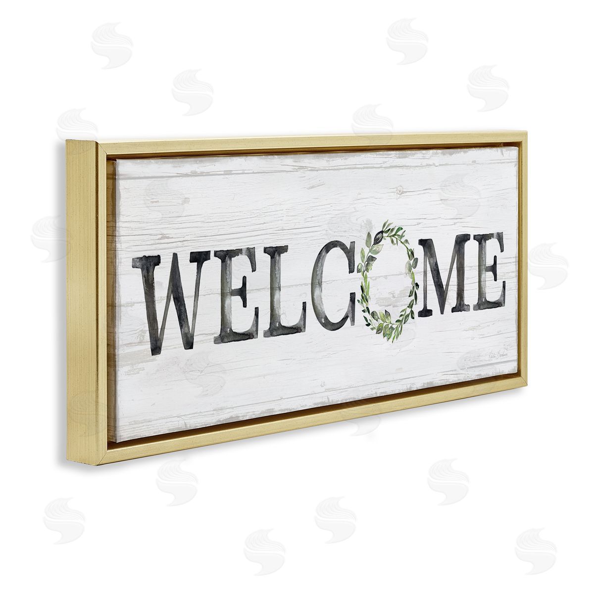 Kristen Brockmon Welcome with Floral Wreath