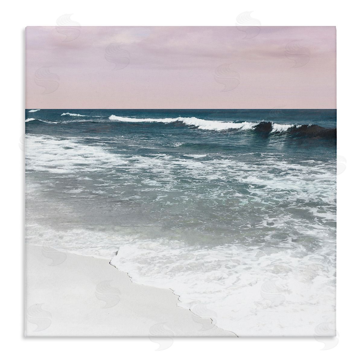 Nan Rolling Waves Seascape Canvas Wall Art Print
