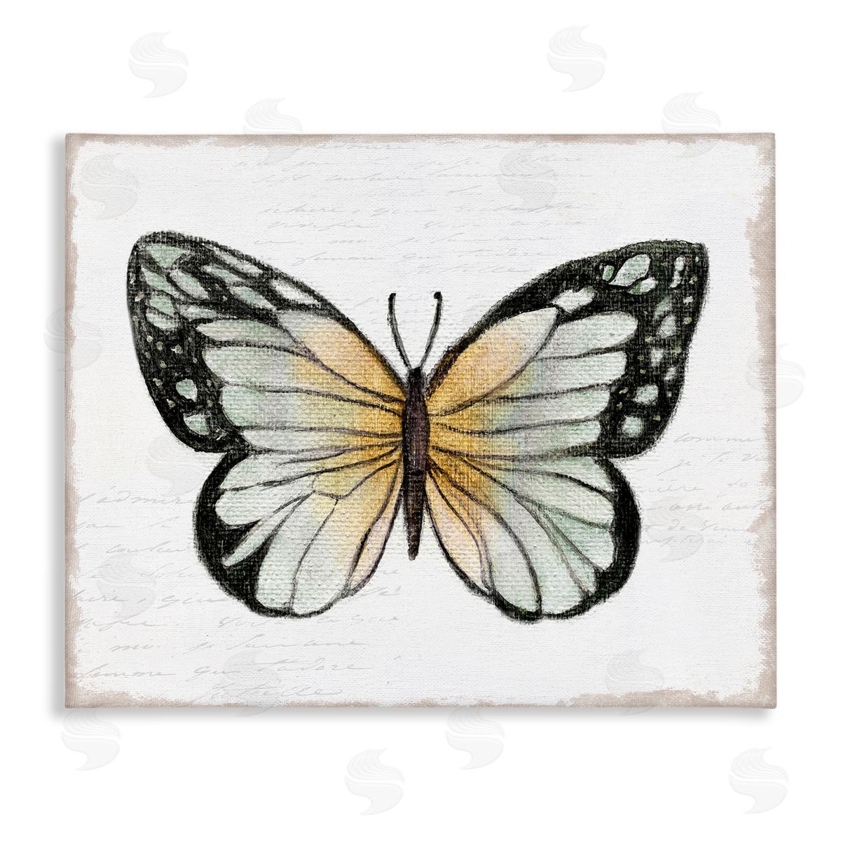 Janet Tava Monarch Butterfly Visage Canvas Wall Art Print