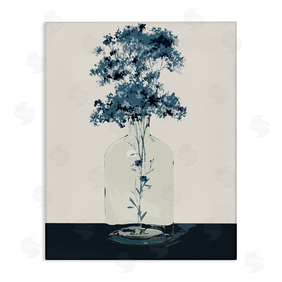Carol Robinson Blue Nature Sprigs Canvas Wall Art Print