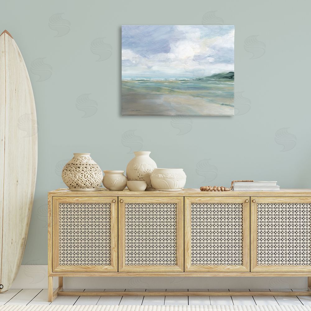 Carol Robinson Scenic Blue Landscape Canvas Wall Art Print in Room