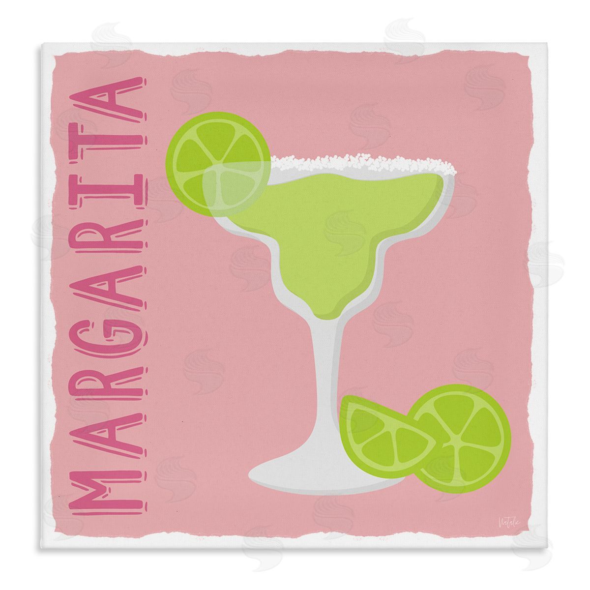 Natalie Carpentieri Margarita Cocktail with Limes Canvas Wall Art Print