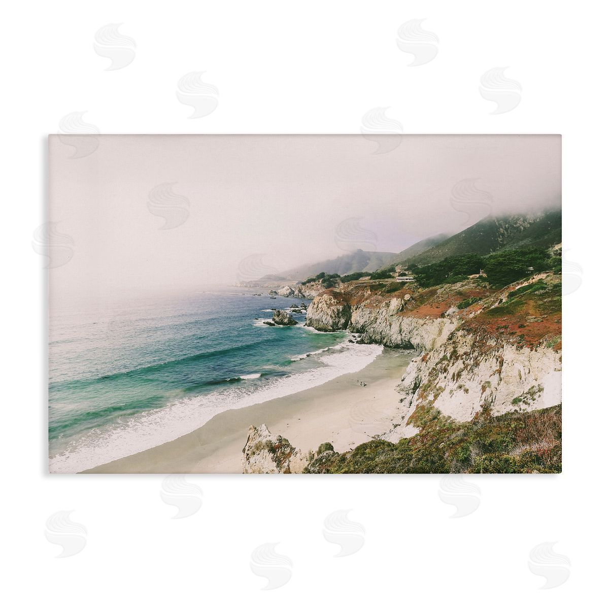 Sisi and Seb Big Sur Coast View Canvas Wall Art Print